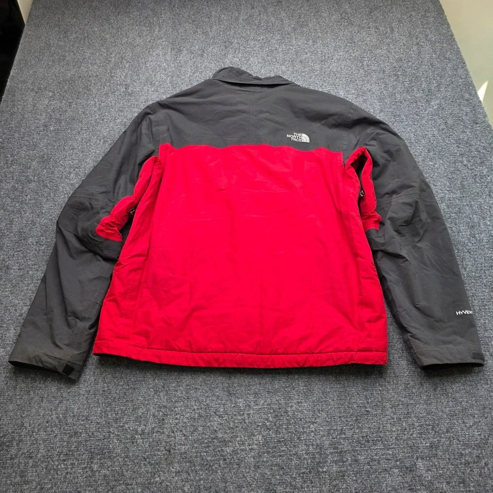 The North Face Summit Series HyVent Alpha Red Full Zip Jacket Mens L Flawed